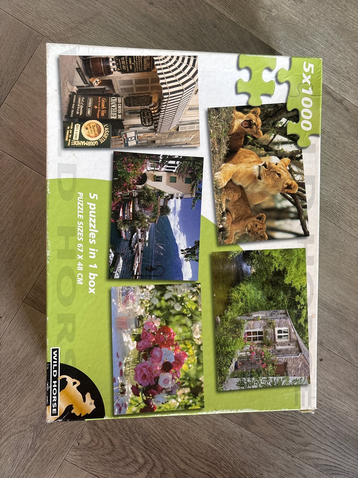 5x1000 stukjes legpuzzel - Wild Horse, Ophalen of Verzenden, 500 t/m 1500 stukjes, Zo goed als nieuw, Legpuzzel