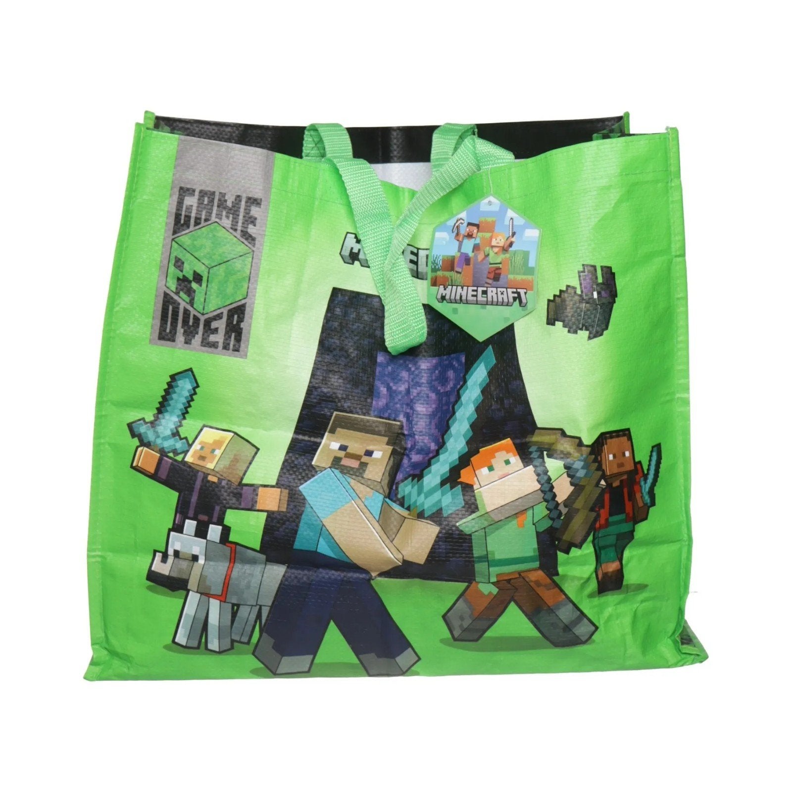 Minecraft boodschappentas - Survival Mode & Game Over, Ophalen of Verzenden, Nieuw, Groen, Shopper