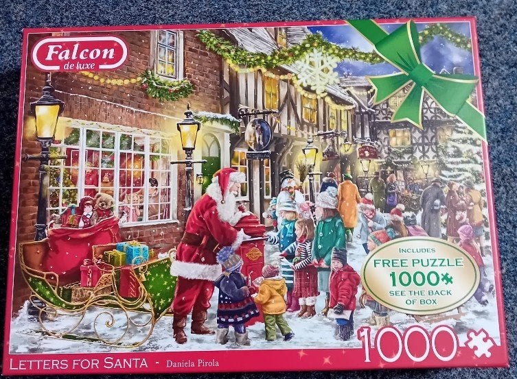 Falcon puzzel - Letters for Santa - 1000 stukjes, Ophalen of Verzenden, 500 t/m 1500 stukjes, Zo goed als nieuw, Legpuzzel