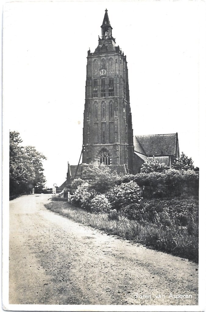 AK Asperen - Toren van Asperen, Verzenden, 1920 tot 1940, Ongelopen, Gelderland