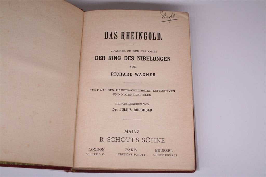 Wagner: Het Rijngoud — Voorspel tot de Ring [18--], Ophalen of Verzenden, Gelezen, Artiest