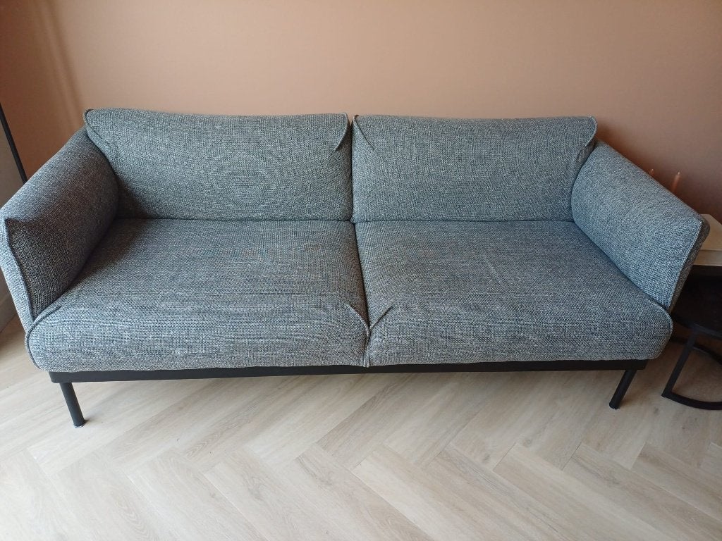 IKEA 2-zitsbank ÄPPLARYD grijs/zwart, Ophalen, 150 tot 200 cm, Tweepersoons, 75 tot 100 cm