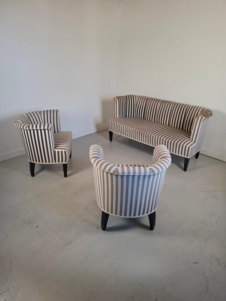 Josef Hoffmann Wittmann Alleegasse set fauteuils + bank, Ophalen of Verzenden, Gebruikt