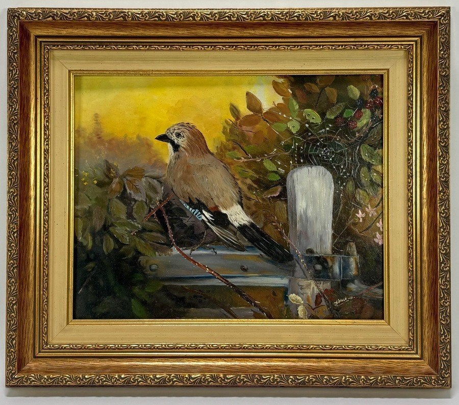167. Olieverfschilderij – Vlaamse gaai, 1985, Ophalen