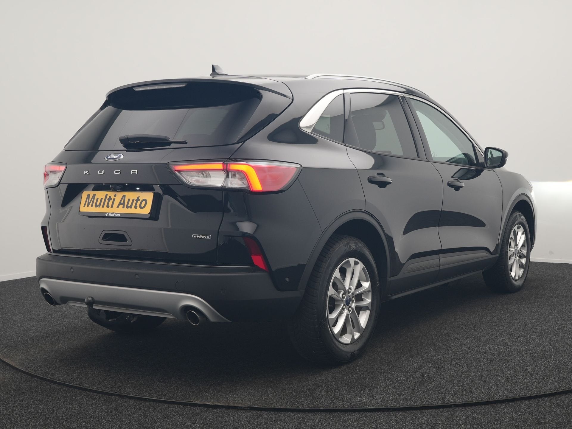 Ford Kuga 2.5 PHEV Titanium 225pk Dealer O.H. | Trekhaak Afn, Auto's, Dealer onderhouden, Stof, Gebruikt, Zwart