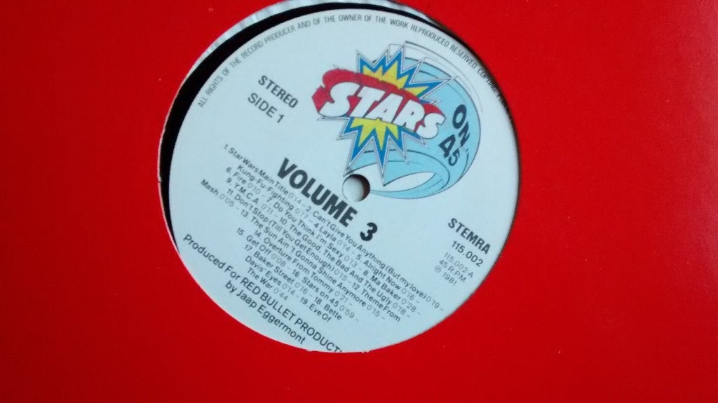Maxi single - Stars on 45 Volume 3, Cd's en Dvd's, Vinyl Singles, Maxi-single, Dance, Ophalen of Verzenden, Zo goed als nieuw