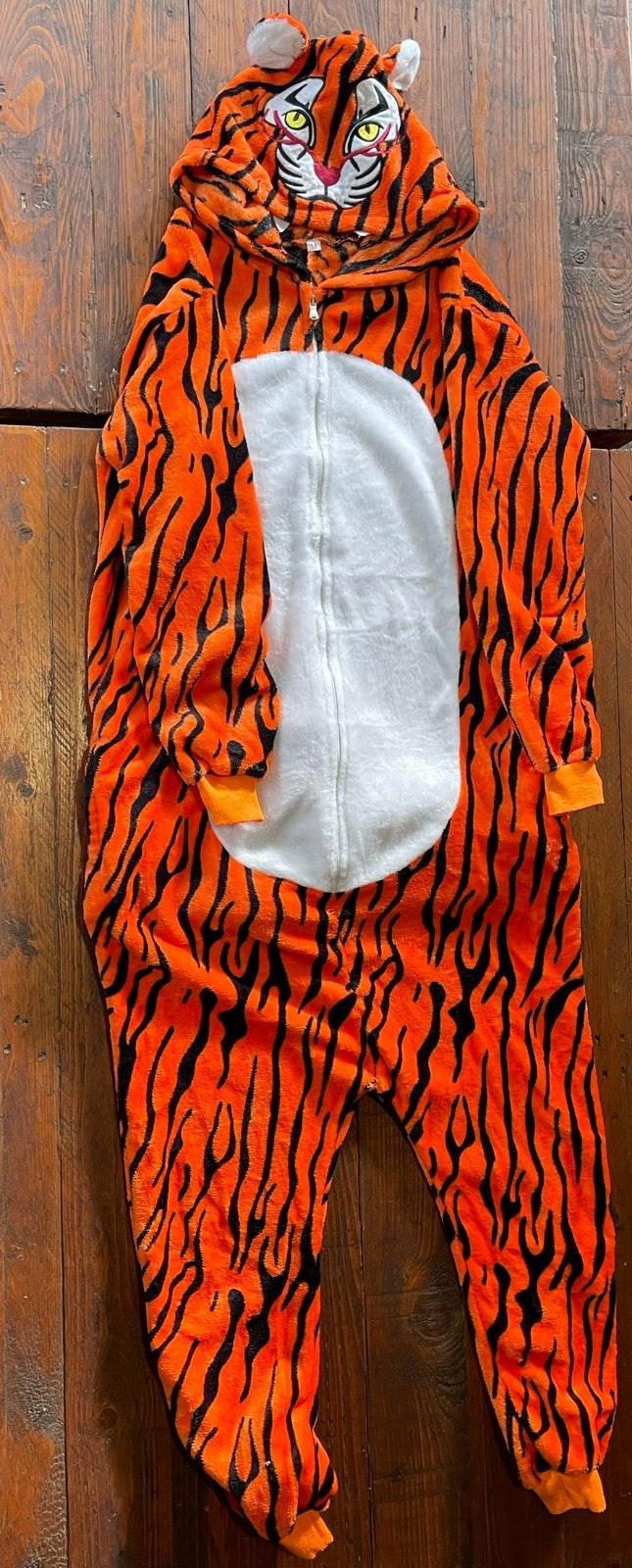 Onesie tijger - Maat M - Ideaal voor carnaval of themafeest, Maat 38/40 (M), Carnaval, Ophalen of Verzenden, Kleding