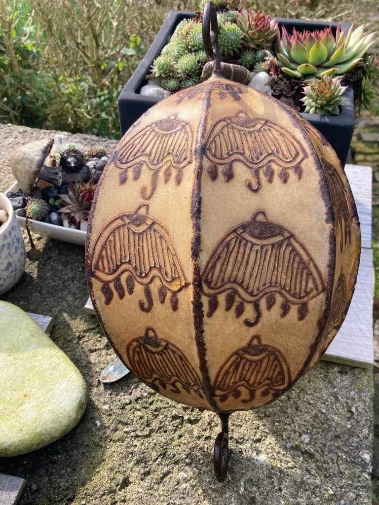 vintage Marokkanse Henna lamp, Ophalen of Verzenden, Gebruikt, Wandlamp, Beige