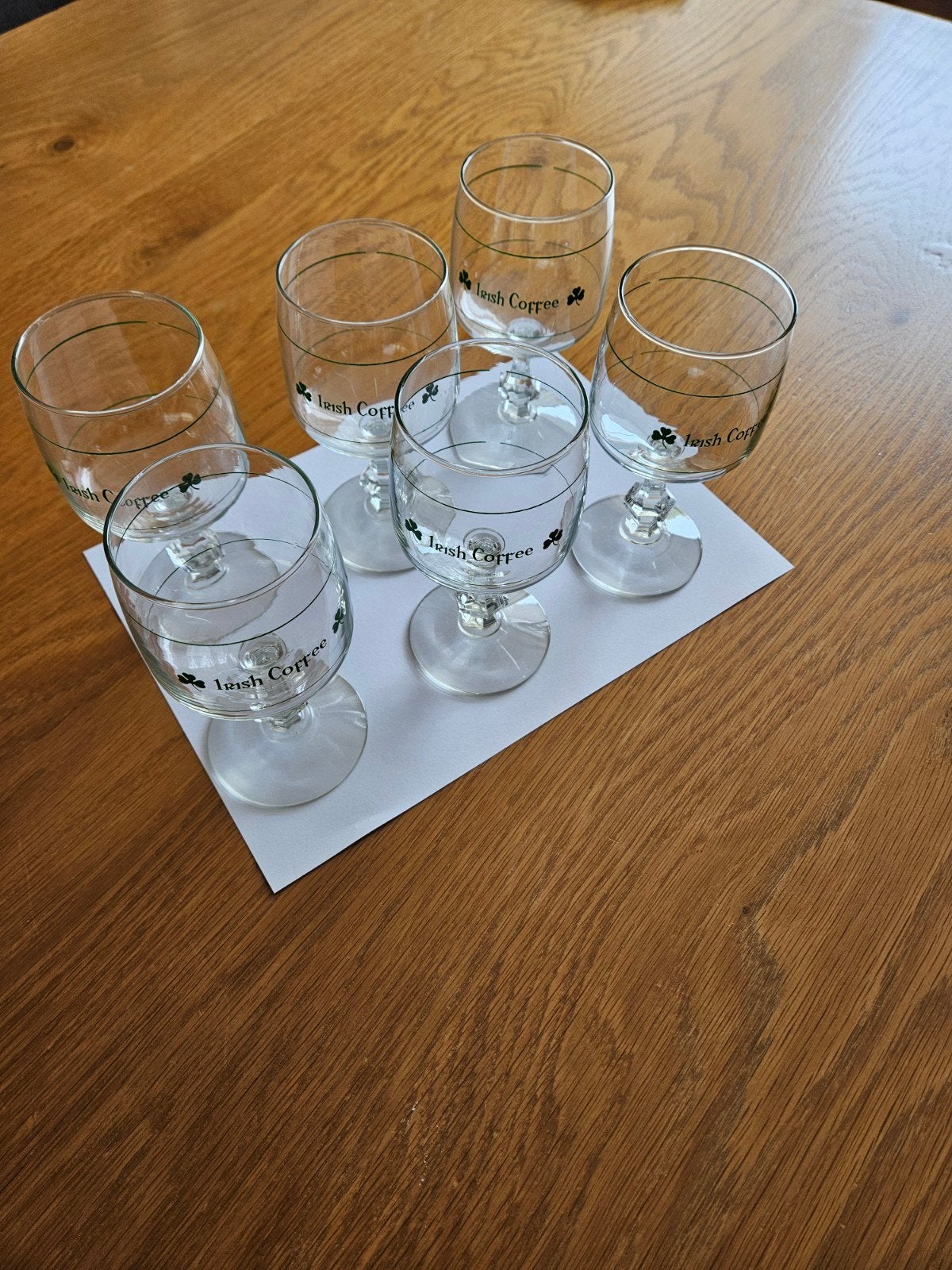 6 Irish Coffee glazen zgan, Verzamelen, Glas en Borrelglaasjes, Ophalen of Verzenden, Zo goed als nieuw