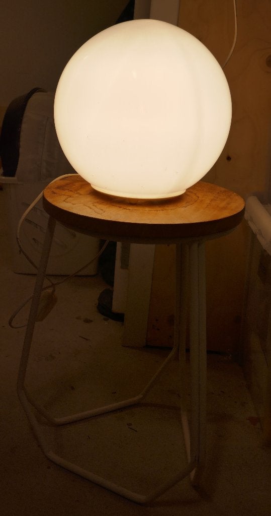 IKEA Fado tafellamp x 3, Ophalen, Zo goed als nieuw, Glas