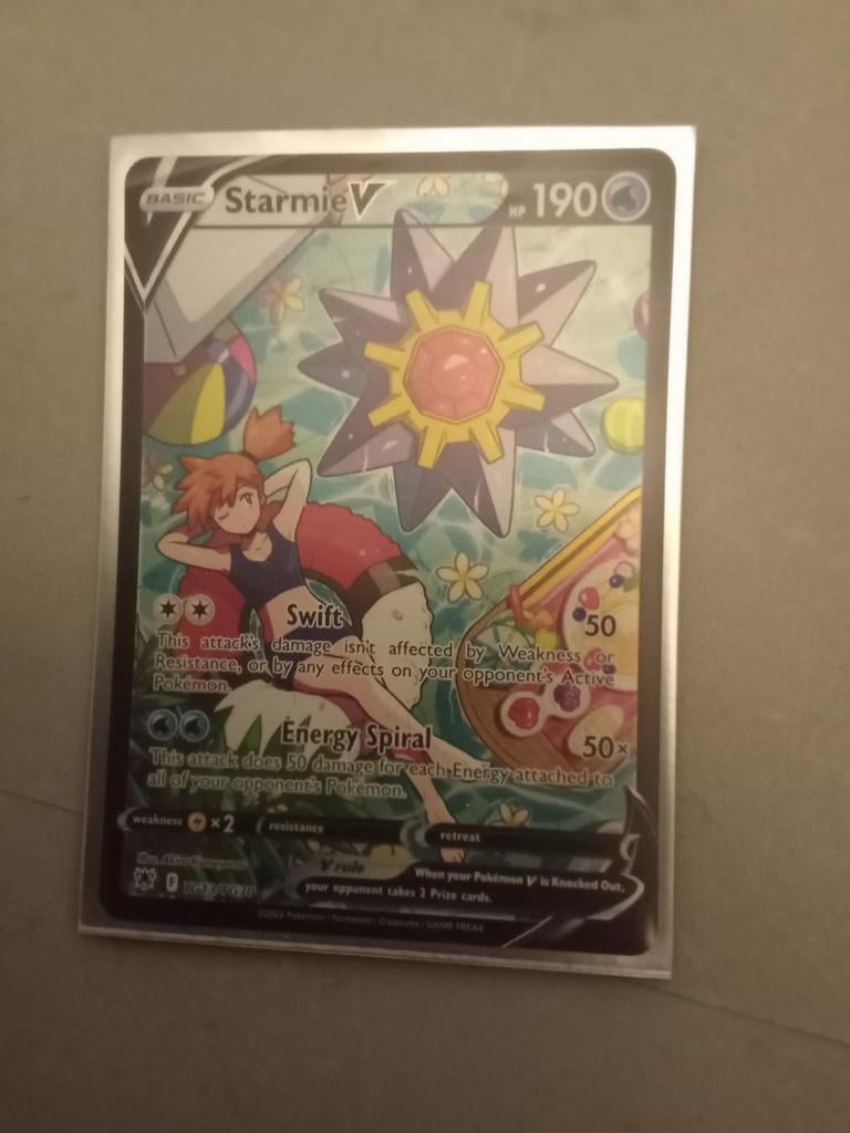 Pokemon kaart stramie vmax, Ophalen of Verzenden, Zo goed als nieuw