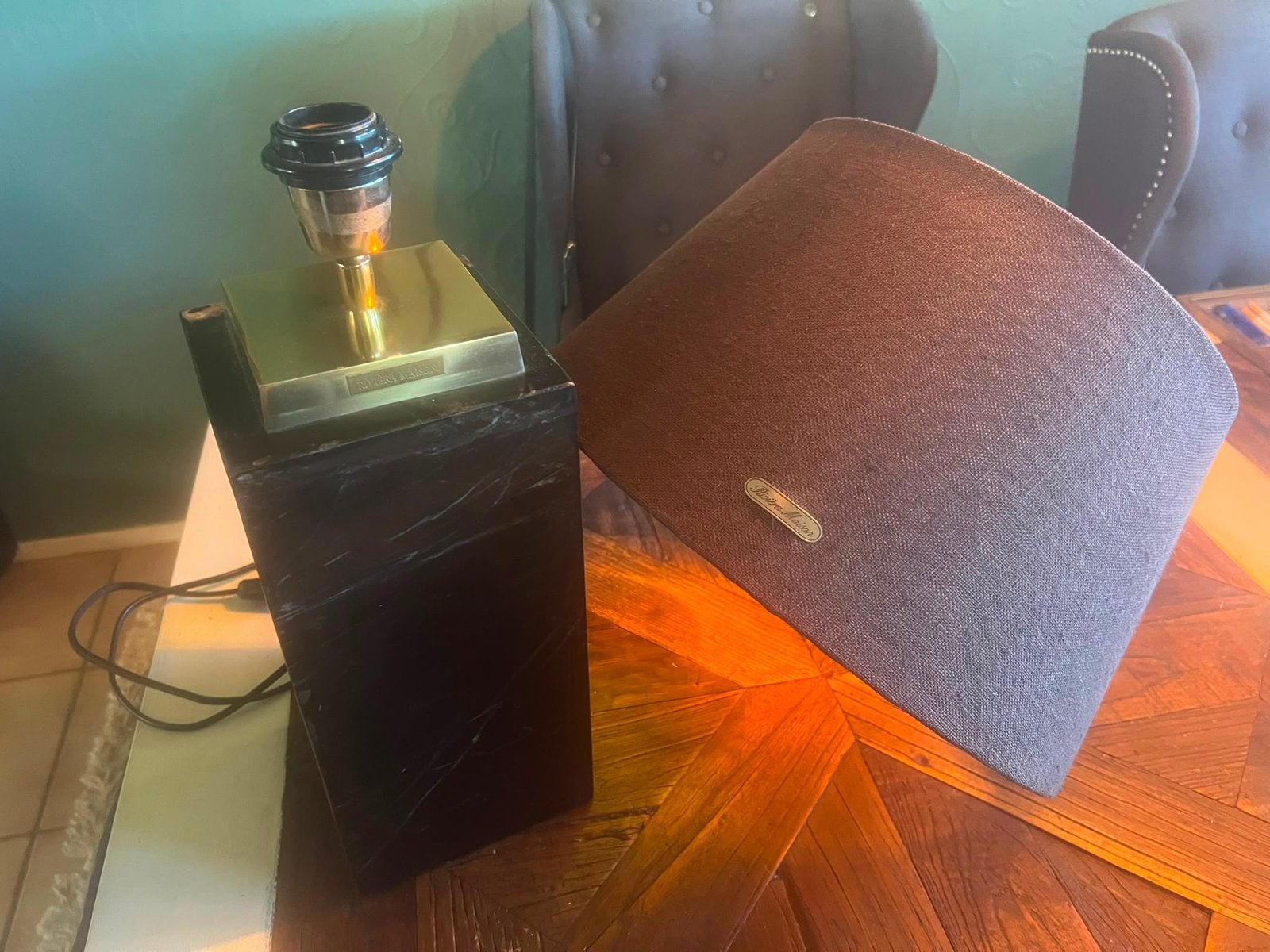 Rivièra maison lamp en tafeltje, Ophalen, Gebruikt