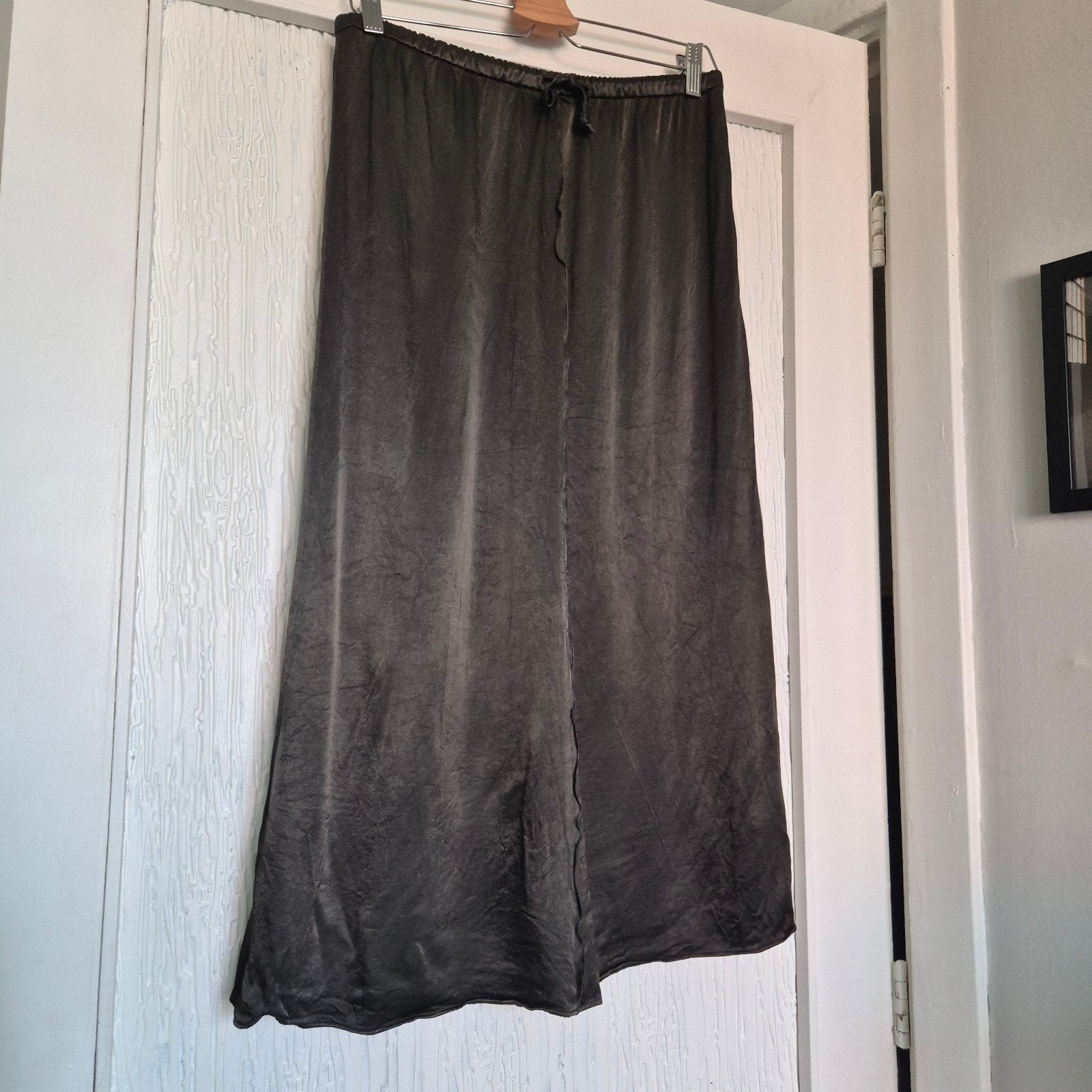 Zara Viscose Maxirok Donkergroen | Maat M | Soepelvallende, Kleding | Dames, Rokken, Maat 38/40 (M), Zara, Ophalen of Verzenden