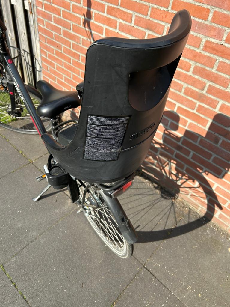 Bobike Achterzitje voor Kinderen - Zwart, Fietsen en Brommers, Fietsaccessoires | Fietsstoeltjes, 15 t/m 25 kg, Achterzitje, Ophalen of Verzenden