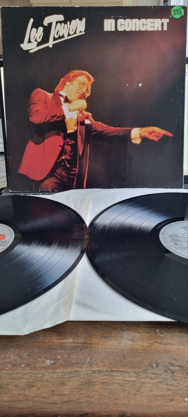 Lee Towers - In Concert Dubbel-LP (1980), Gebruikt, Pop, Ophalen of Verzenden, Dubbel-LP