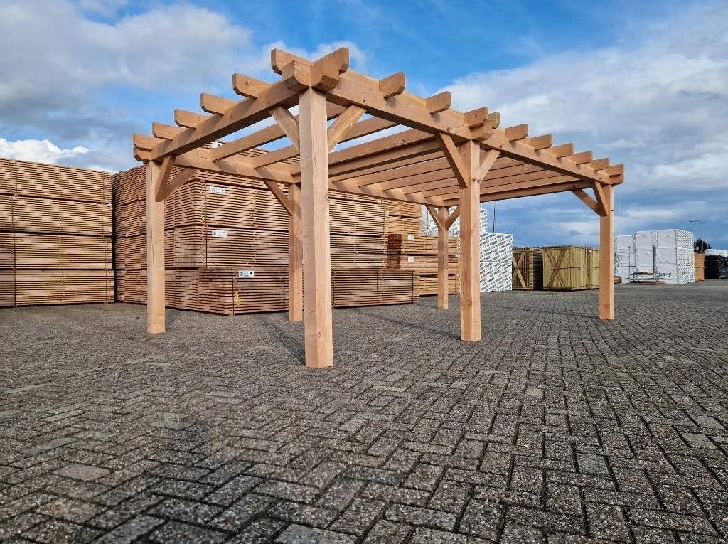 Douglas houten constructie 600x330 cm, 200 tot 400 cm, Tuinhuis, Nieuw, Ophalen of Verzenden