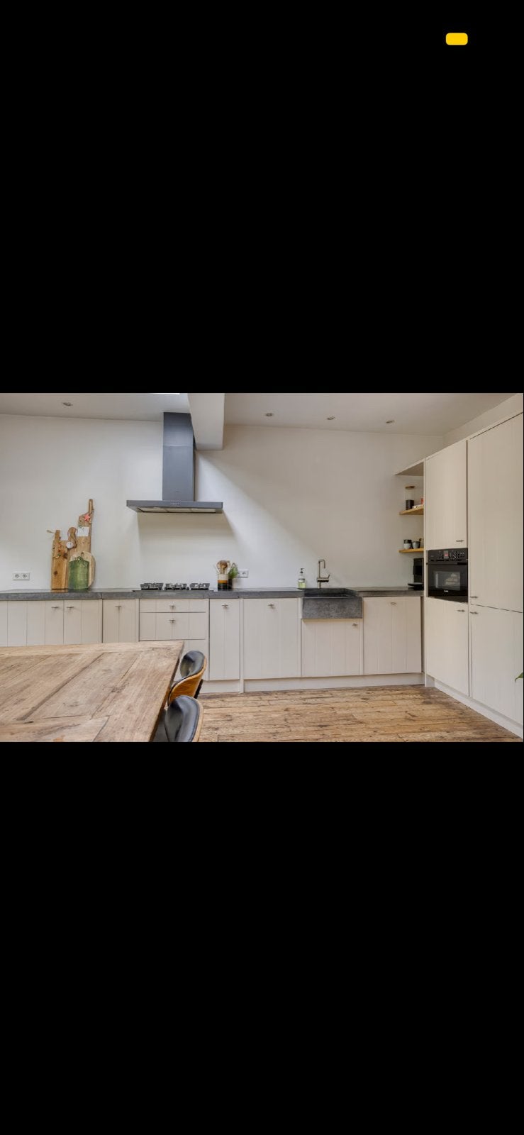 Moderne keuken met 5 pits fornuis en inbouwapparatuur, Witgoed en Apparatuur, Ophalen, Magnetron, 60 cm of meer, Zo goed als nieuw