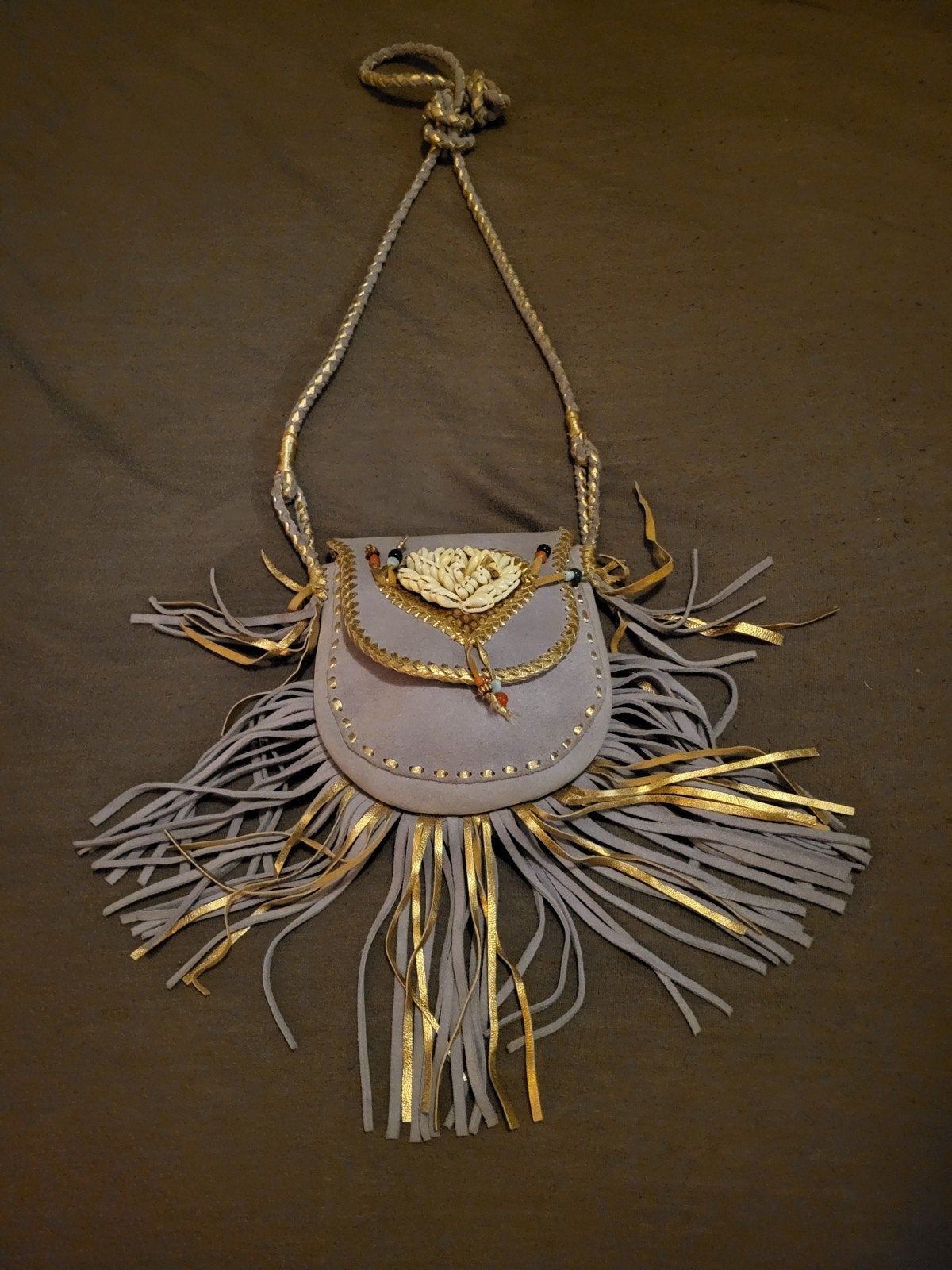 Gypsolstyle Ibiza Stijl Tas met Franjes, Ophalen of Verzenden, Zo goed als nieuw, Grijs, Schoudertasje