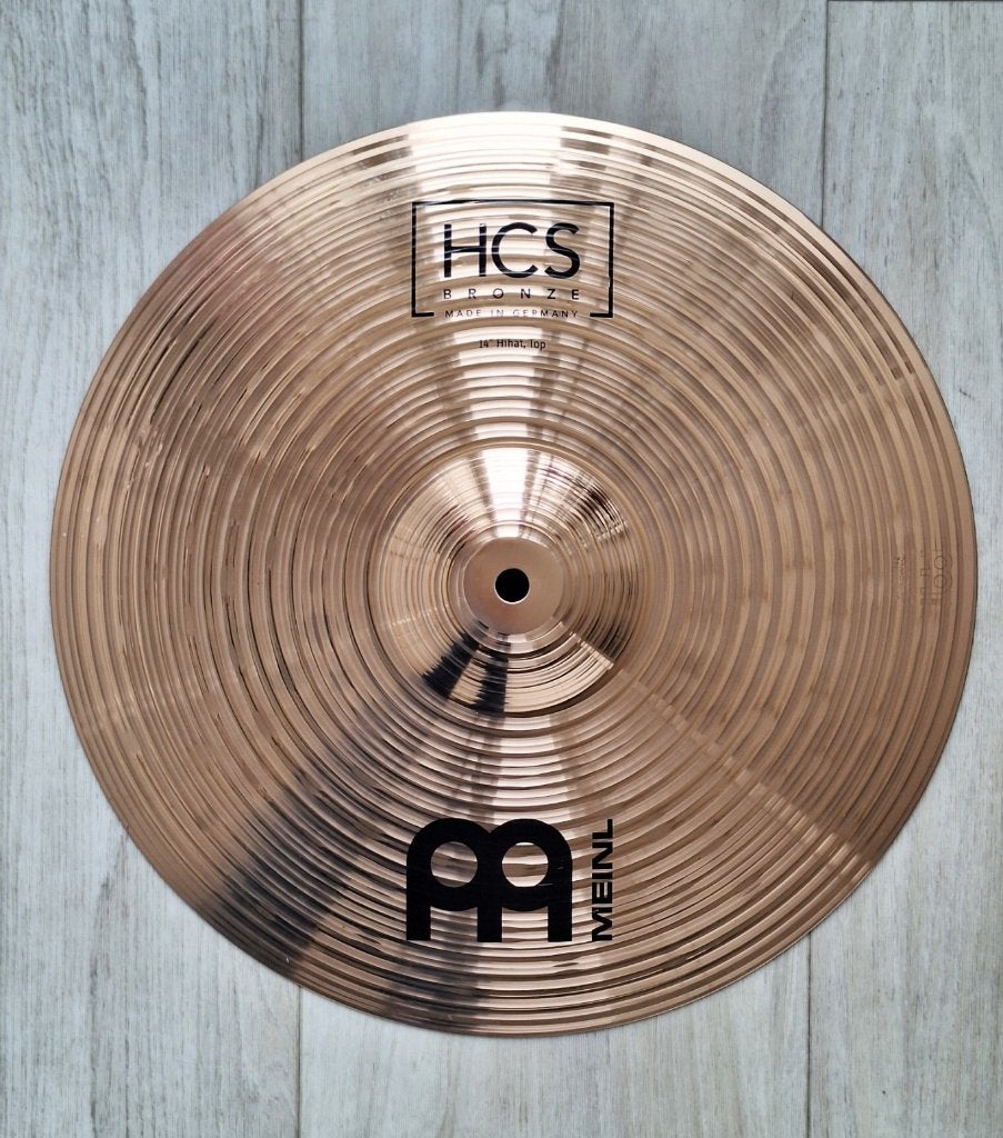 Meinl HCS bronze hi-hat top, 14"., Muziek en Instrumenten, Ophalen of Verzenden, Zo goed als nieuw, Drums of Percussie