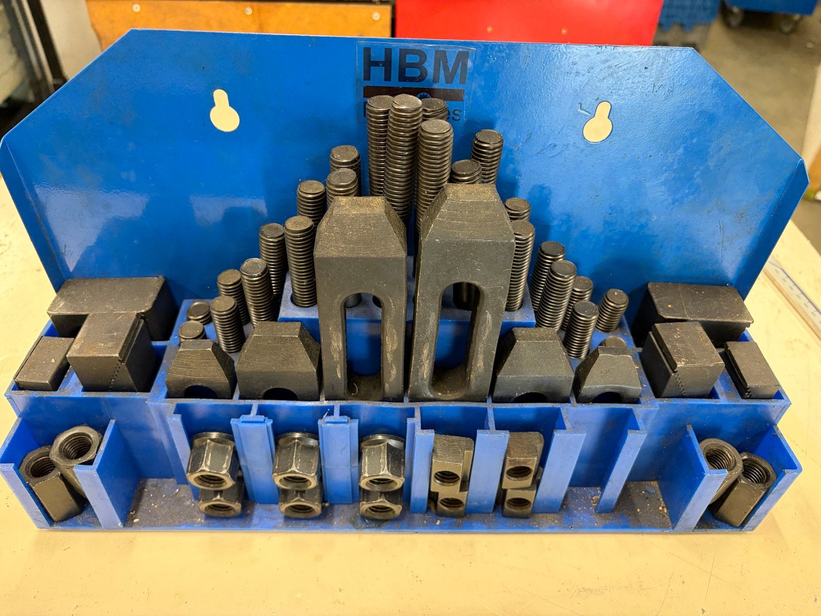 HBM Opspan Set M14 - Complete Set voor Werkstukbevestiging, Ophalen of Verzenden, Zo goed als nieuw, Klem, Overige merken