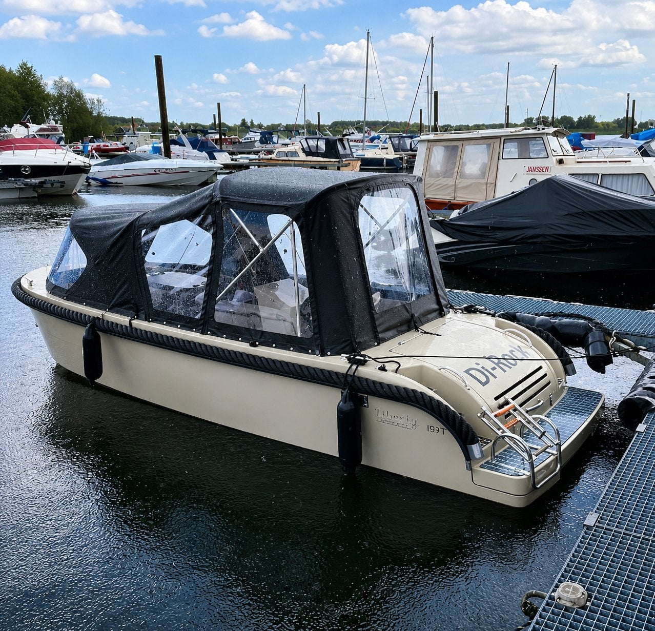 Liberty T 19 tender Suzuki 20pk kampeer Edition bwj 2023, Ophalen, Tender, Zo goed als nieuw, Elektrische start