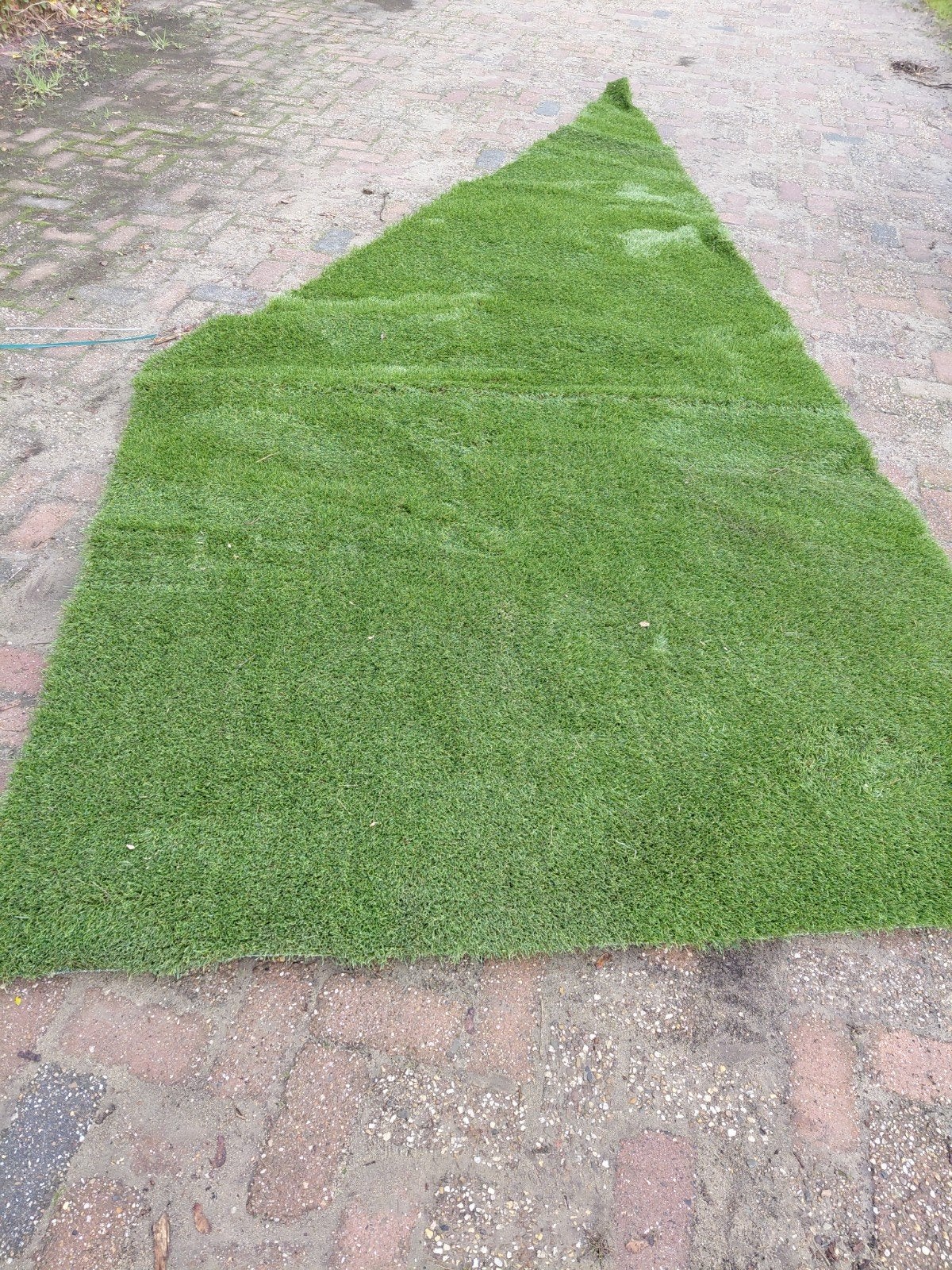 Kunstgras restant - Diverse afmetingen, Ophalen, Gebruikt, Minder dan 10 m², Kunstgras