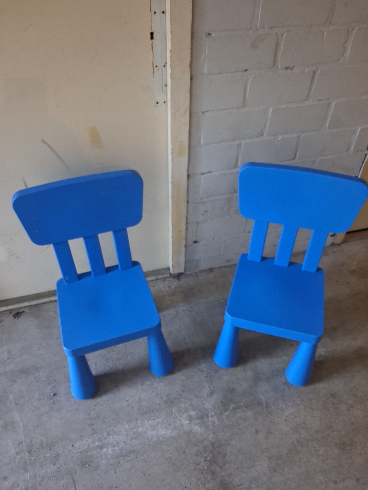 IKEA Mammut Kinderstoel - Blauw 2 stuks, Ophalen, Gebruikt, Stoel(en)