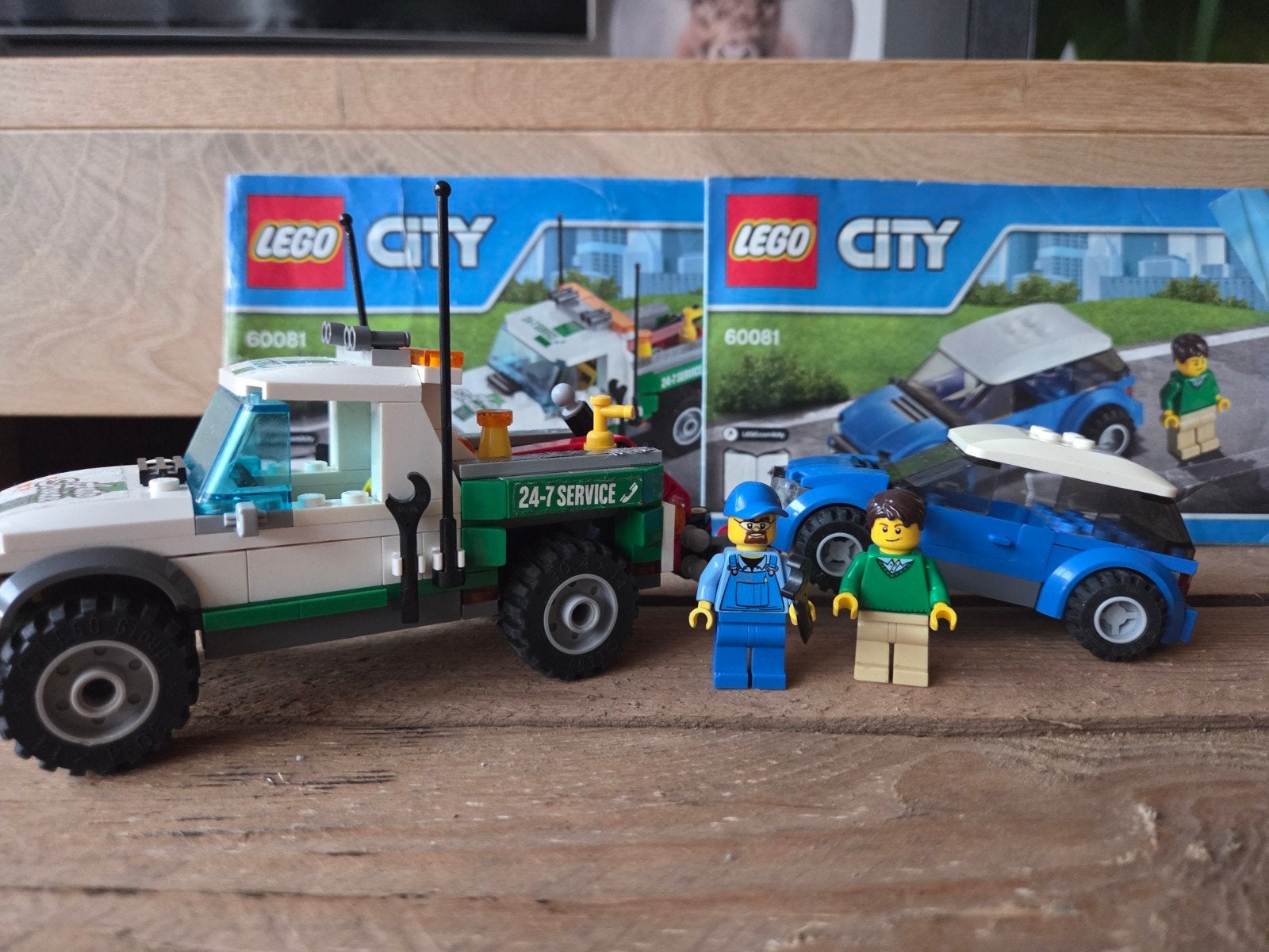 LEGO City 60081 Takelwagen met auto - compleet + boekjes!, City, Lego, Ophalen of Verzenden, Zo goed als nieuw