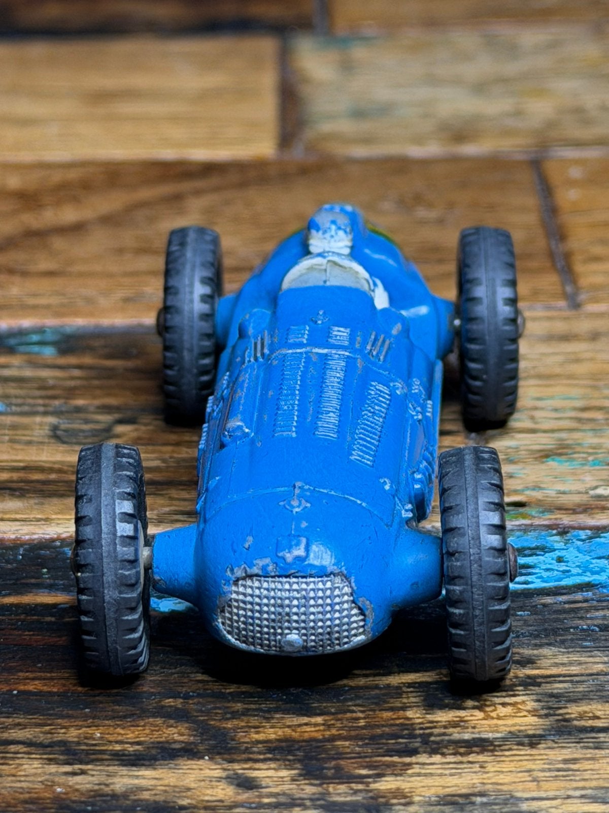 Dinky Toys France 23H Talbot Lago – blauwe racewagen, Hobby en Vrije tijd, Ophalen of Verzenden, Gebruikt, Auto, Dinky Toys