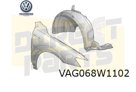 Volkswagen Tiguan (9/20-) Voorscherm Rechts Origineel! 5NA82