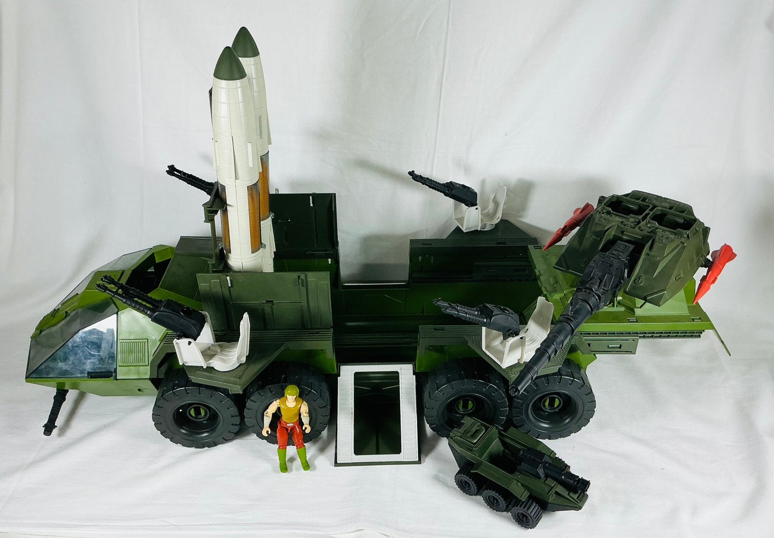GI JOE Rolling Thunder voertuig + fig Pawtucket 1988 Hasbro, Verzenden, Gebruikt
