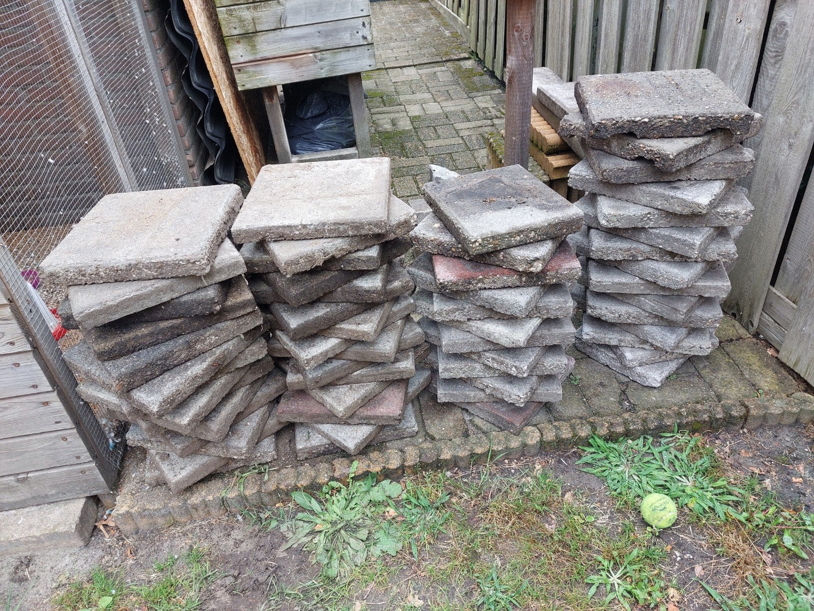 Stoeptegels, Tuin en Terras, Ophalen, Gebruikt, Beton, Terrastegels