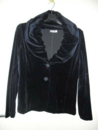 azuri woman kort fluweel jasje maat 40 maat L, Kleding | Dames, Ophalen of Verzenden, Zo goed als nieuw, Maat 38/40 (M), Zwart