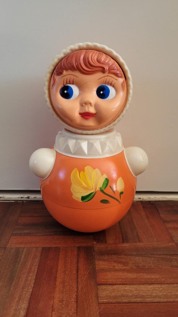 Vintage Roly Poly tuimelaar pop 26cm, Ophalen of Verzenden, Gebruikt