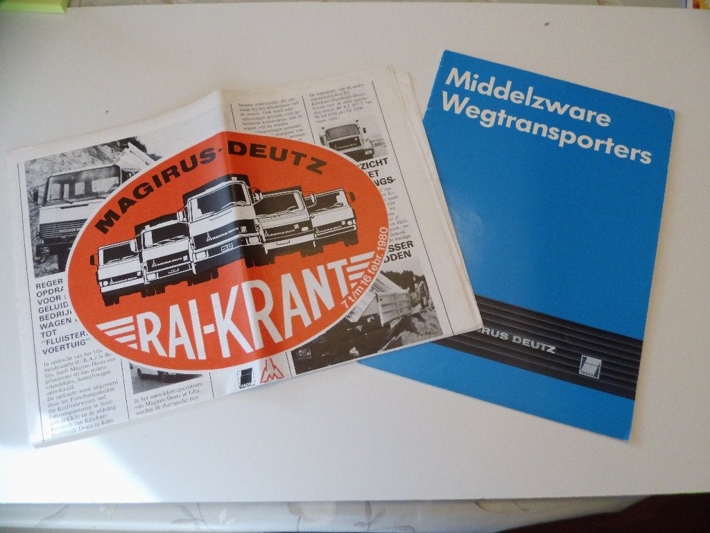 Magirus Deutz o.a. middelzware wegtransporters  1980, Verzenden, Zo goed als nieuw, Overige merken