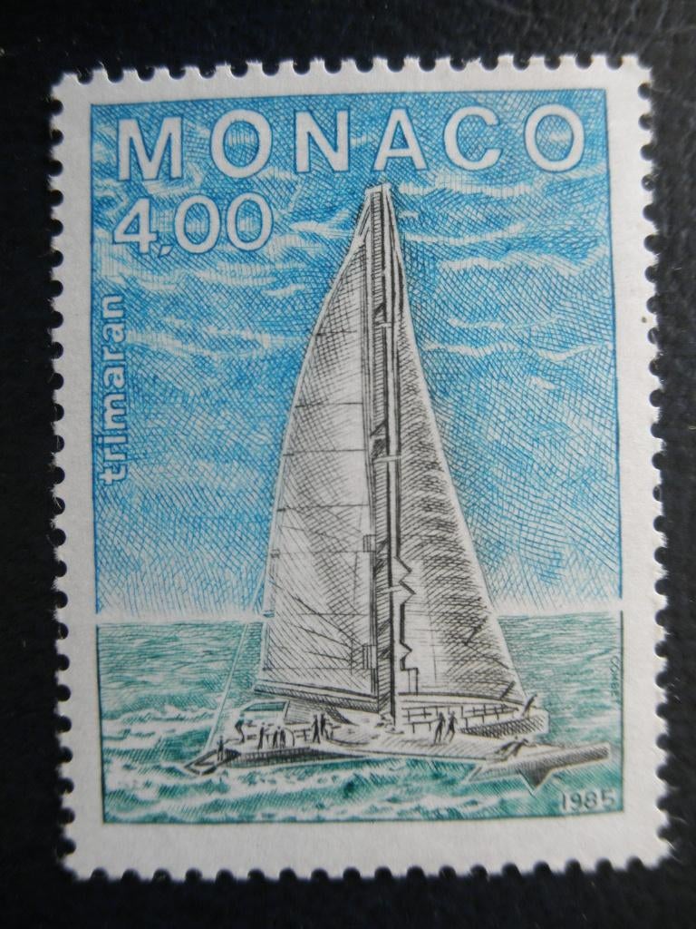 Postzegels Monaco 1985 zeilboot , schepen - cw. € 1,50 (*), Ophalen of Verzenden