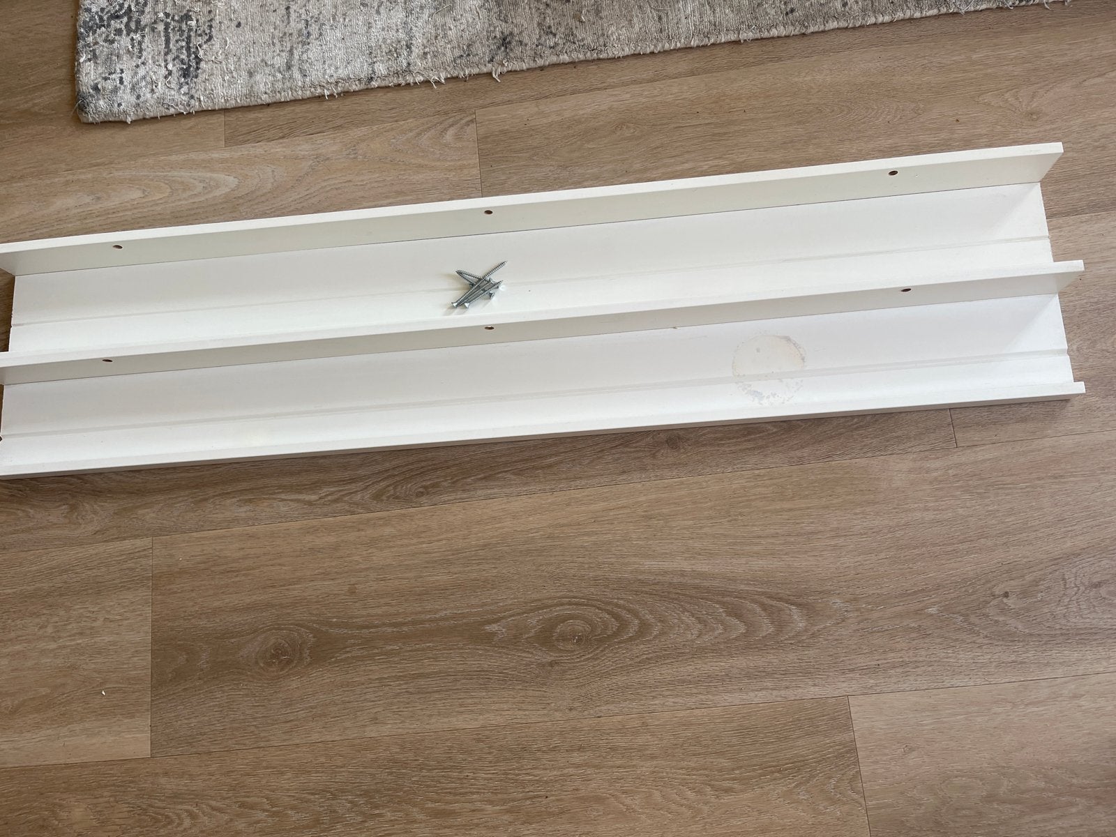2x Witte wandplank ikea 115cm, Ophalen, Gebruikt