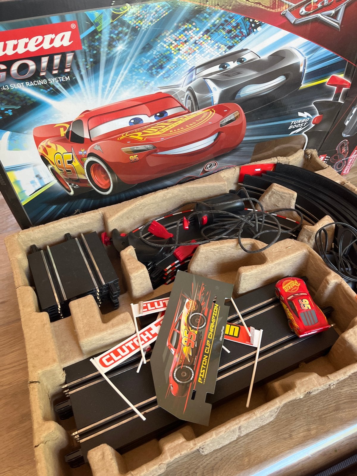 Carrera GO!!! Racebaan Disney Cars 3, Carrera, Ophalen of Verzenden, Met looping, Elektrisch