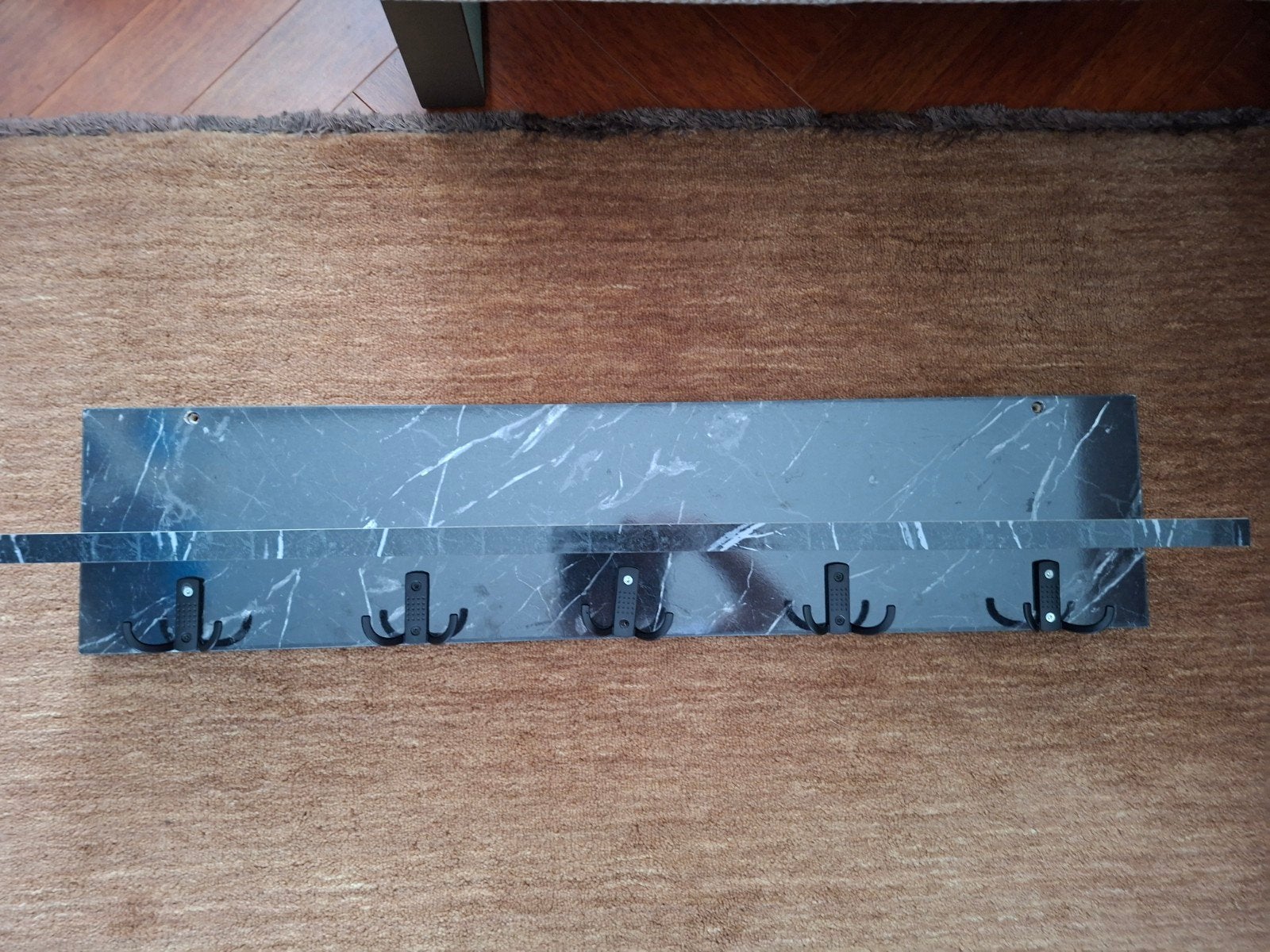 MDF marmerlook kapstok, Ophalen, Hout, Wandkapstok, Minder dan 100 cm