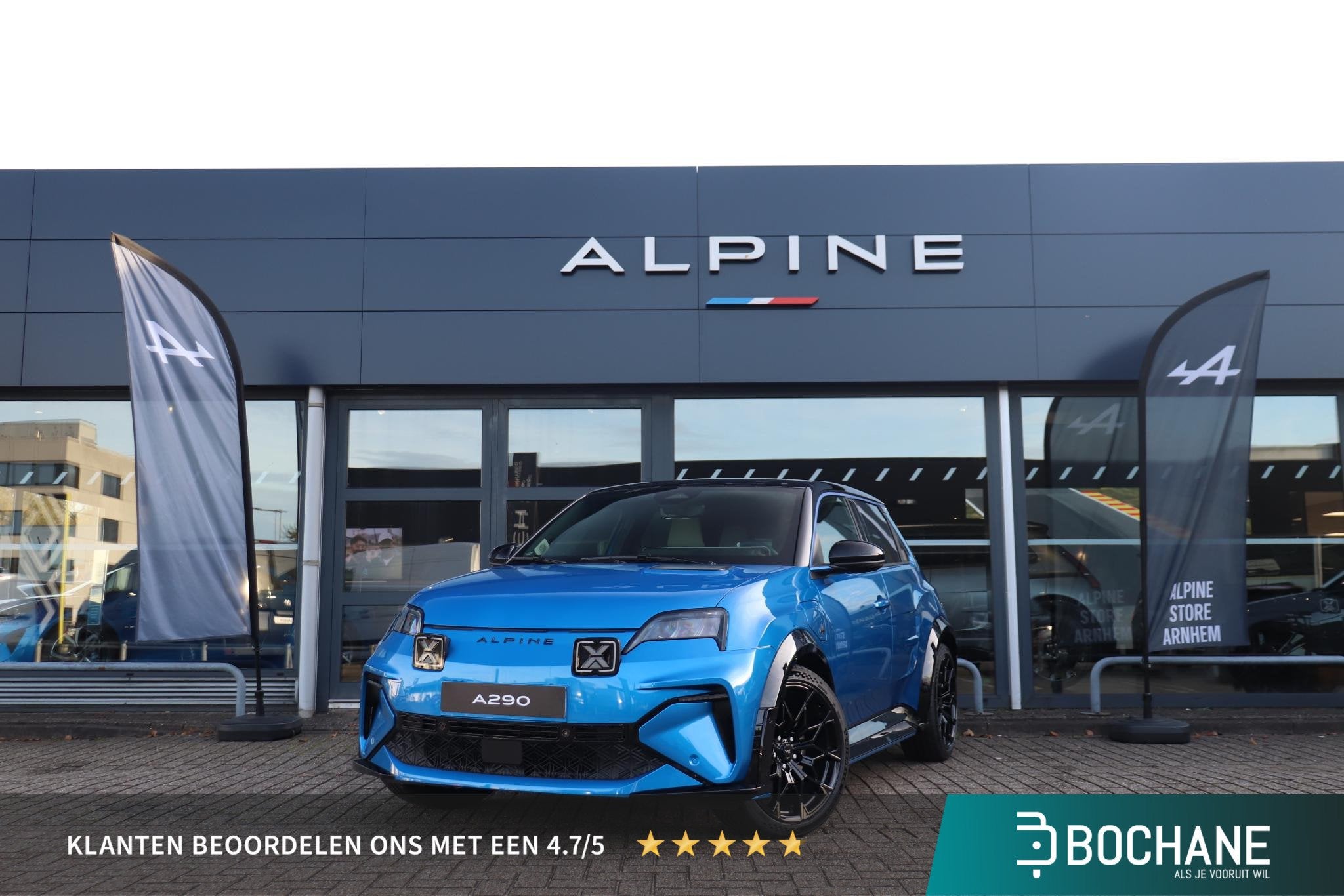 Alpine A290 GTS 52 kWh | DEVIALET AUDIO | Stoel & stuurverwa, Auto's, Alpine, Huisgarantie, Met garantie (alle), Blauw, Automatische klimaatregeling