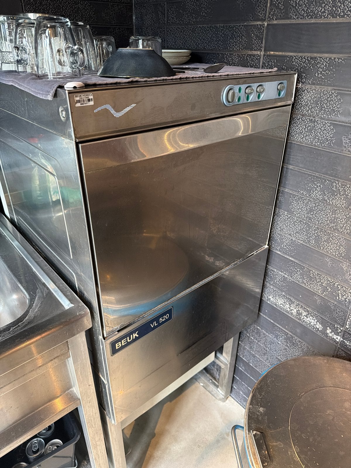 Professionele BEUK VL 520 Vaatwasser, Ophalen, 60 cm of meer, 14 tot 18 liter, Zo goed als nieuw