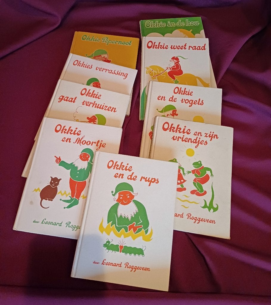 9 okkie leesboekjes, Antiek en Kunst, Ophalen of Verzenden