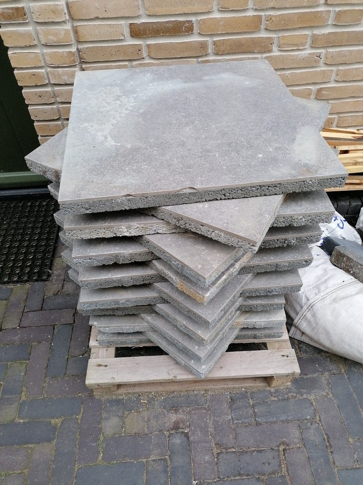 geoceramica  terrastegels tuintegels, Ophalen, Zo goed als nieuw, Keramiek, Terrastegels