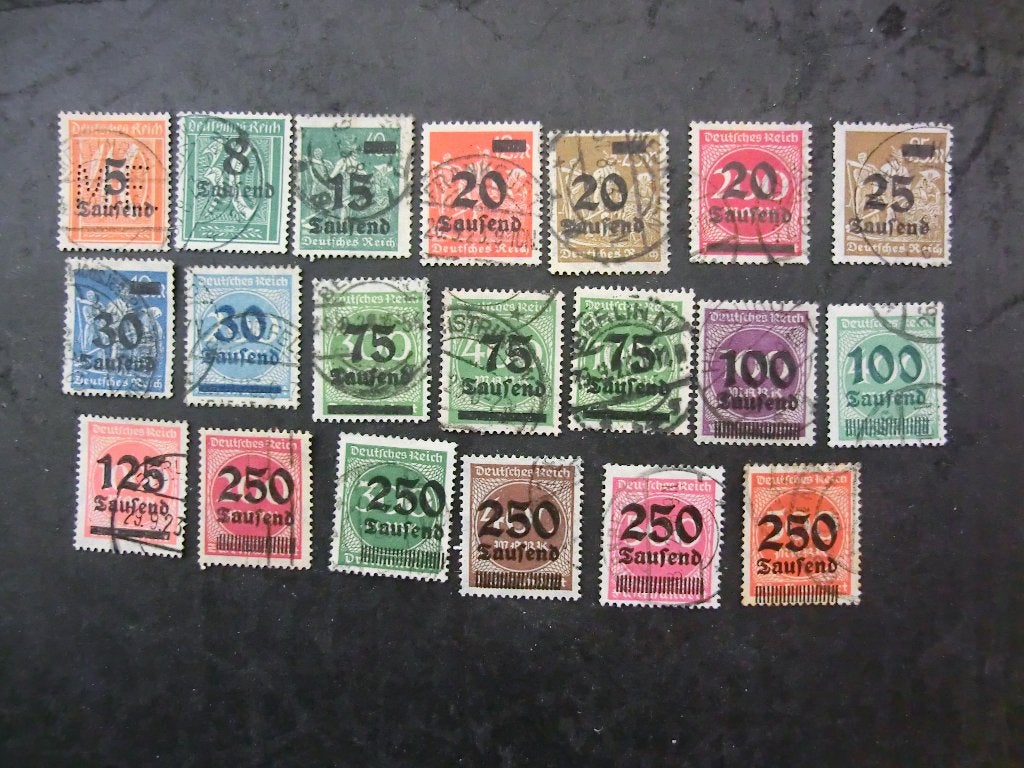 Duitse Rijk serie 277-296 Gestempeld. ( aanbieding ), Ophalen of Verzenden, Overige periodes, Gestempeld