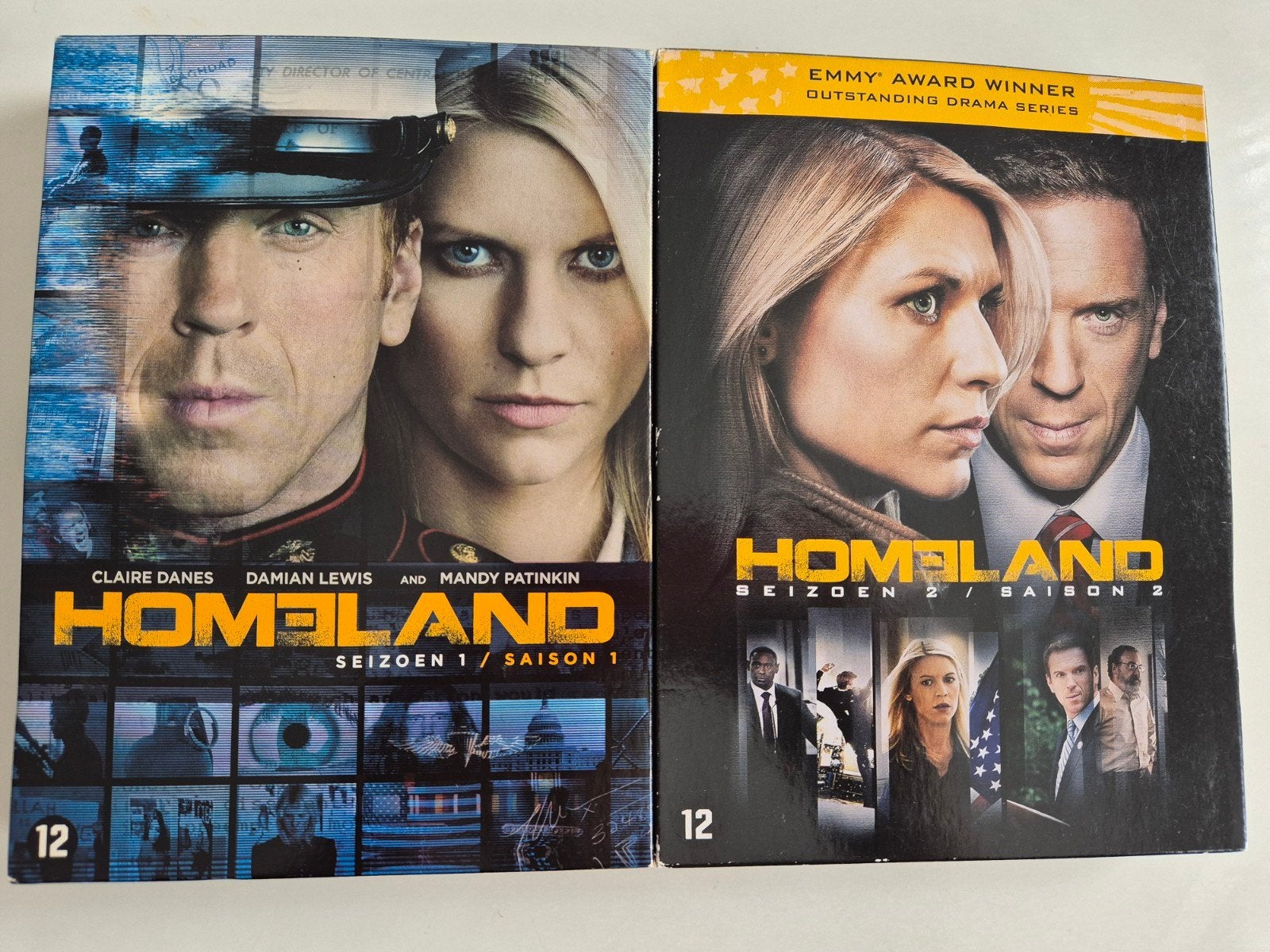 Homeland Seizoen 1 & 2 DVD Boxset - Actiethriller, Vanaf 12 jaar, Ophalen of Verzenden, Zo goed als nieuw, Detective en Krimi