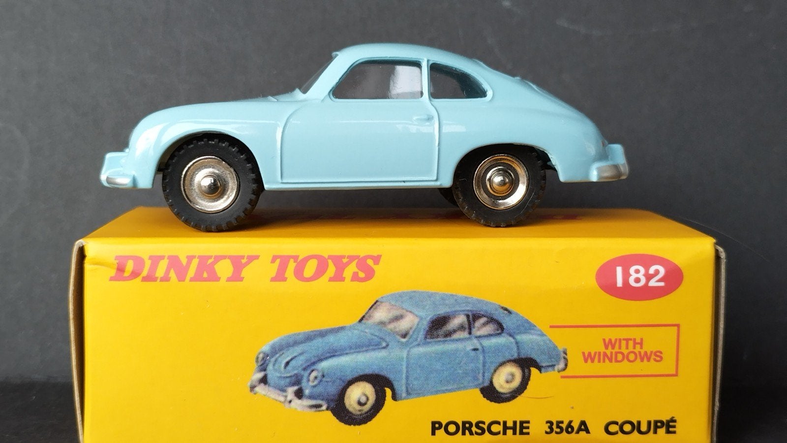 Porsche 356 A Blue 1:43 Dinky Toys Atlas Re-edition Pol, Hobby en Vrije tijd, Modelauto's | 1:43, Auto, Verzenden, ., Nieuw