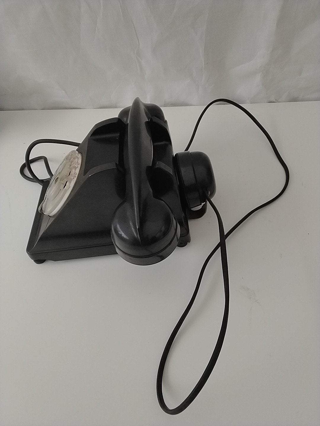 Vintage Ericsson SAT14 Telefoon - Zwart, Draaischijf, Ophalen of Verzenden