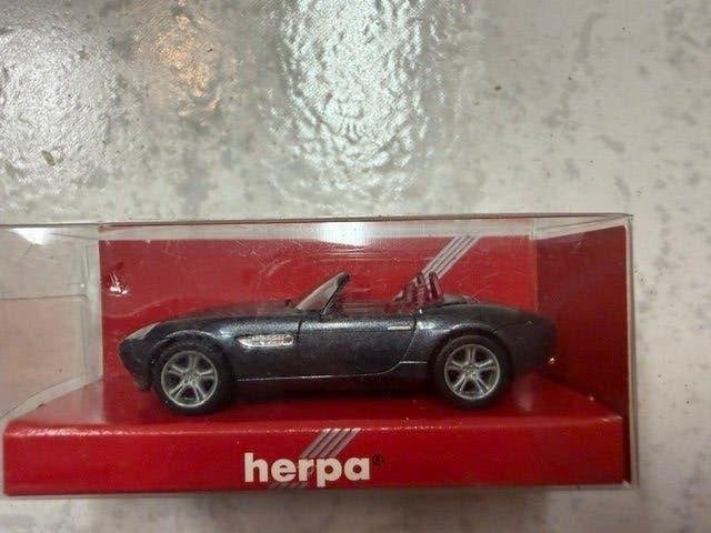 Herpa BMW Z8 H0 - Nieuw in OVP, Zwarte Uitvoering, Overige merken, Gelijkstroom of Wisselstroom, Overige typen, Nieuw