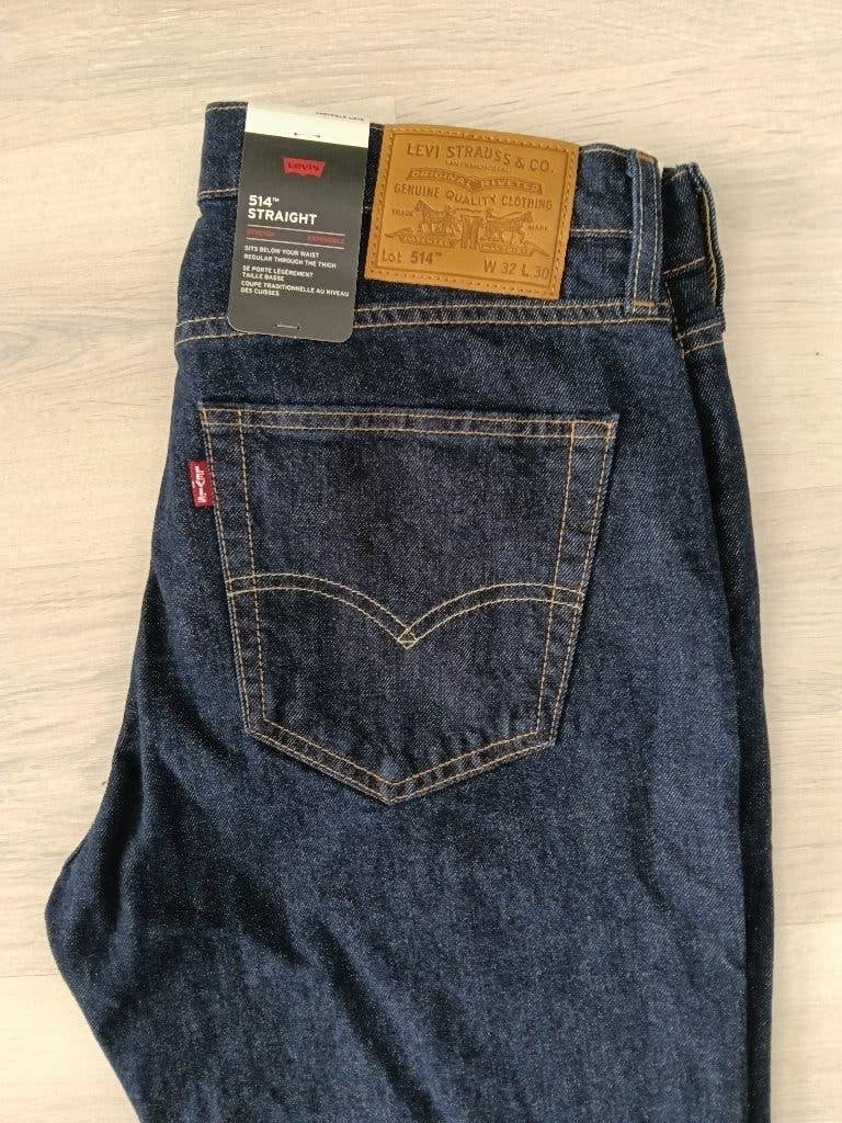 Levi's 514 straight spijkerbroek maat W32L30 , nieuw., Blauw, Nieuw, W32 (confectie 46) of kleiner, Ophalen of Verzenden