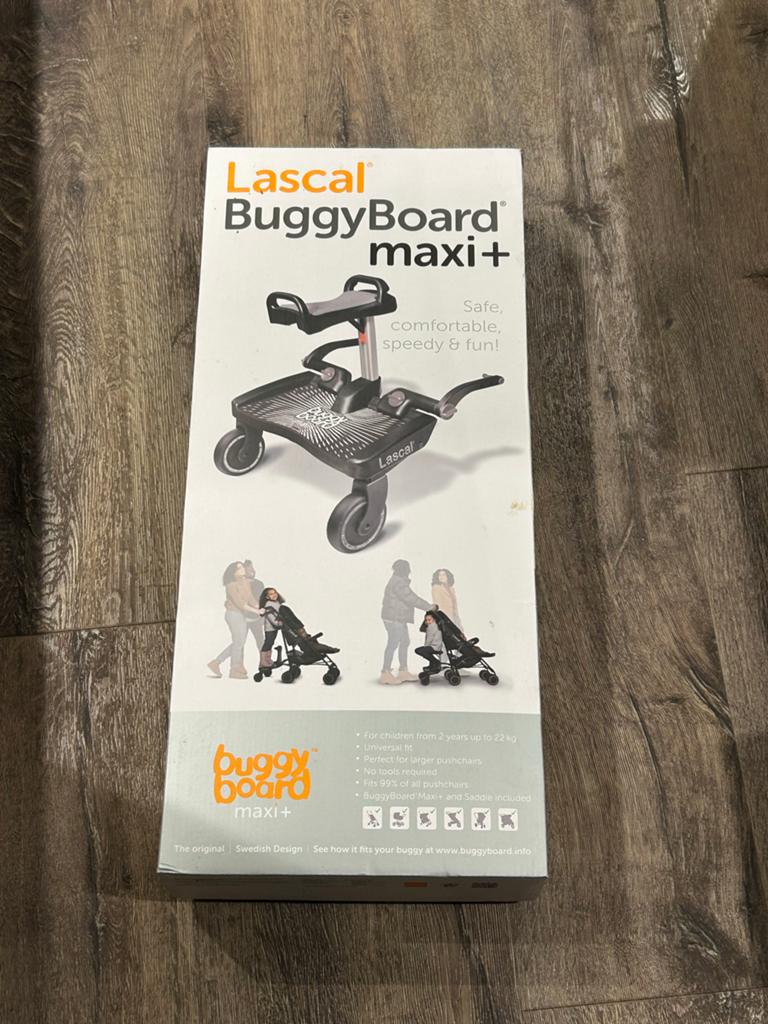 Lascal BuggyBoard Maxi+ meerijdplankje, Kinderen en Baby's, Kinderwagens en Combinaties, Ophalen, Zo goed als nieuw, Kinderwagen